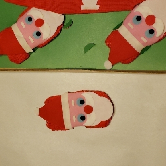 VINTAGE Rare Santa Coasters Bottle Cover Set for Christmas Barware Made in Japan - Picture 3 of 10